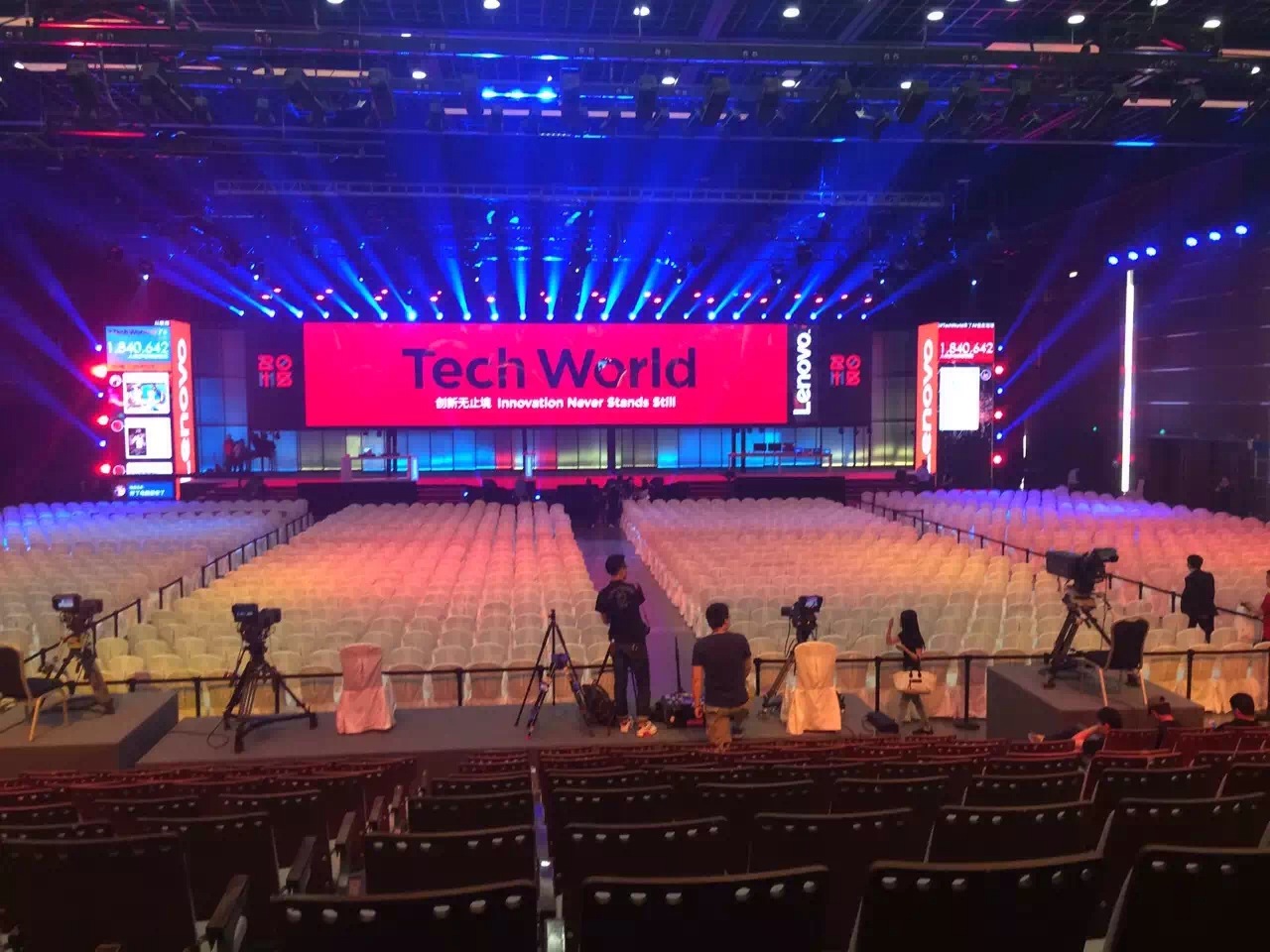 2015 聯想tech world大會布置現場