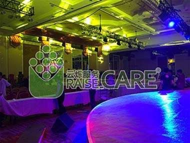 百度世界2014大會會場無線覆蓋現場施工圖1