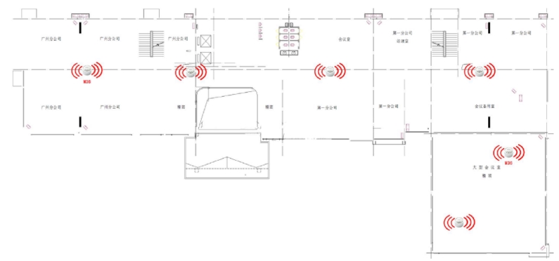 二層無線網絡覆蓋平面圖